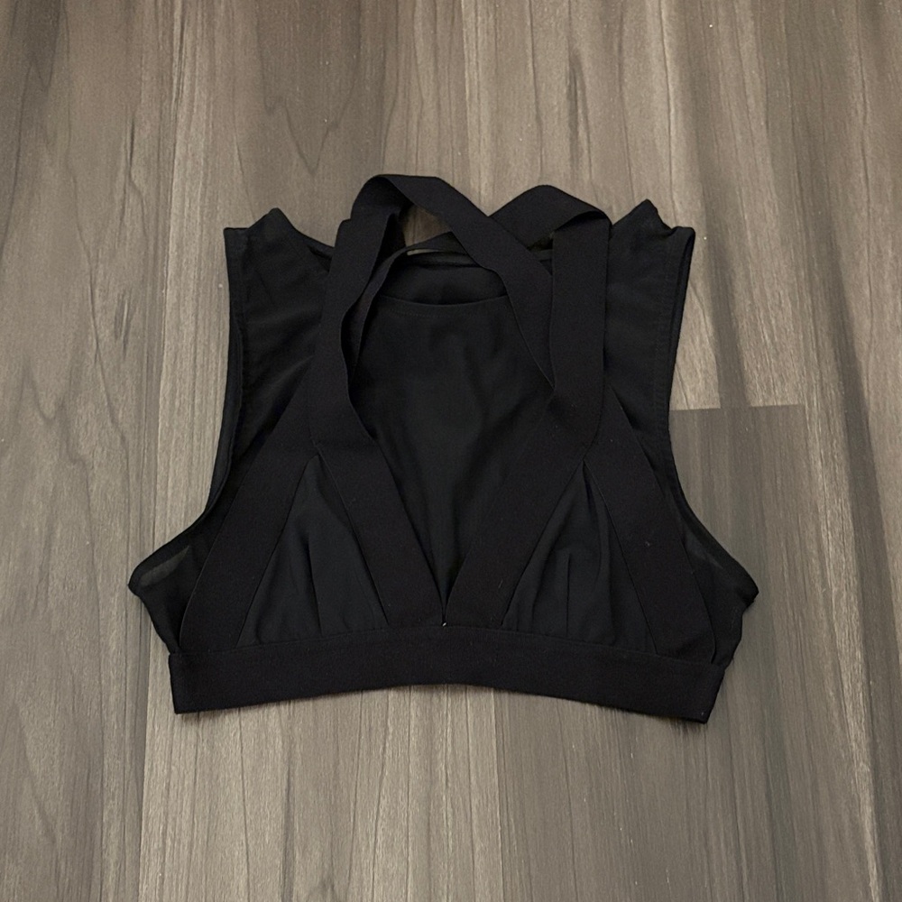ALO Yoga Bandage Strappy Mesh Bra
